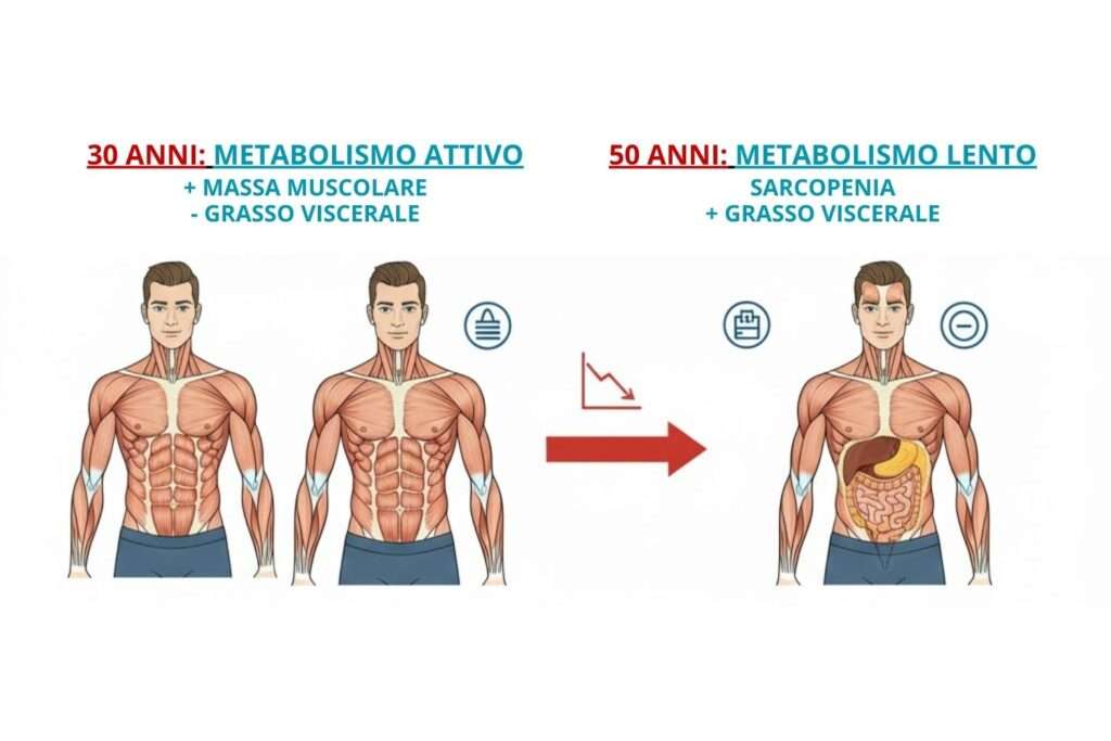 Infografica fisico dopo i 40 anni
