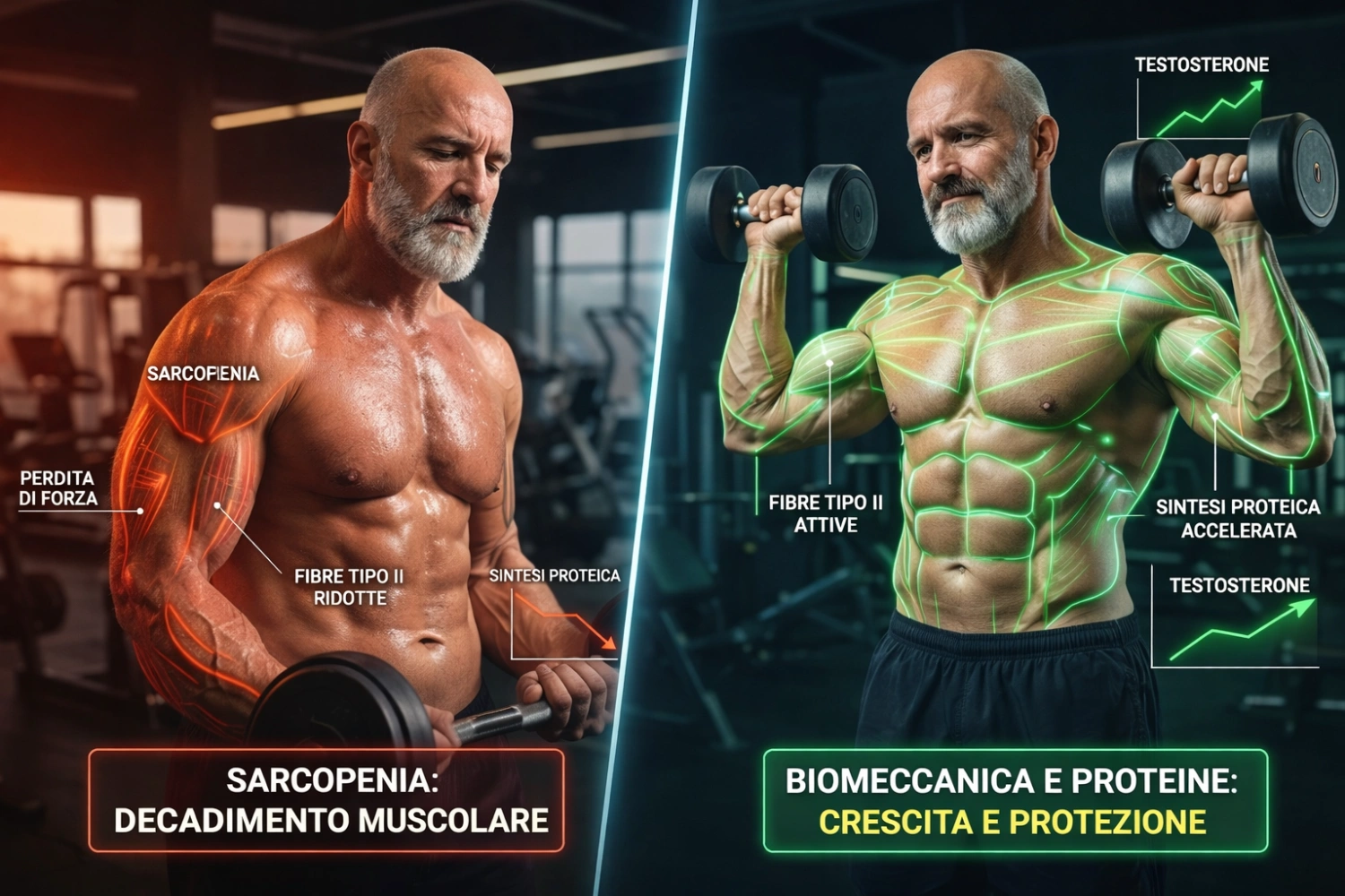Sarcopenia Over 40: Come Bloccare la Perdita Muscolare con Biomeccanica e Nutrizione